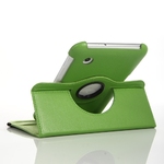 360° Rotating Stand, Green PU Leather Case for Samsung Tablet 2