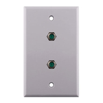 Wall plate, Dual, F81, 3GHz, TV, CATV SAT white